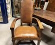 Fauteuil style caquetoire en bois nature