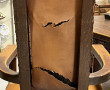Fauteuil style caquetoire en bois nature