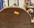 Fauteuil style caquetoire en bois nature