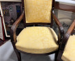 Paire de fauteuils en acajou style Resta