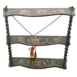 Petite étagère murale Napoléon III noir 