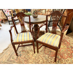 Paire de fauteuils anglais en acajou, do