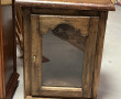 Petit meuble vitrine rustique, électrifé