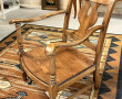 Fauteuil ancien en bois fruitier, belle 