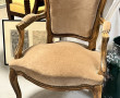 Fauteuil de style Louis XV assise velour