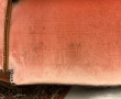 Petite banquette en merisier, assise vel