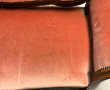 Petite banquette en merisier, assise vel