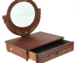 Miroir psyché de table en placage d'acaj