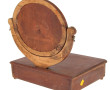 Miroir psyché de table en placage d'acaj