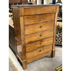 Semainier en placage de bois fruitier, o