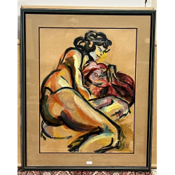 BERTHELOT (Xxème) "Nus féminins", deux g