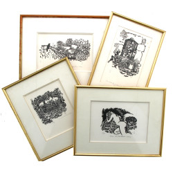 Monogramme J.S.F. (Xxème) - Lot de 7 gra