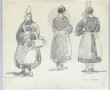 Paul DELORMOZ (1895-1980) "Trois bigoudè