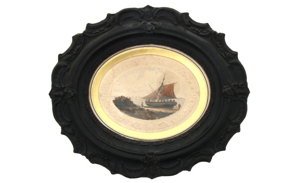 Hyppolyte LALAISSE (1810-1884) "Batau de
