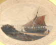 Hyppolyte LALAISSE (1810-1884) "Batau de
