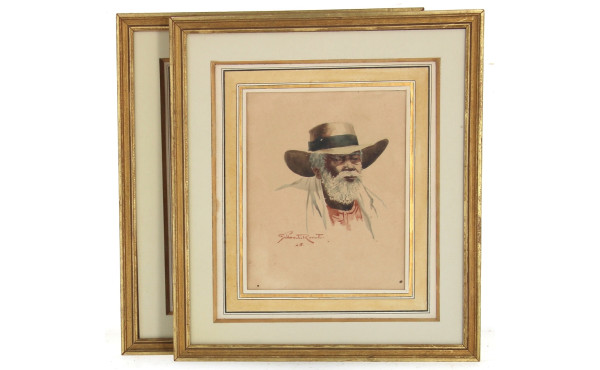 Gilbert RAKOTO (XIXè-XXè) "Portraits d'h