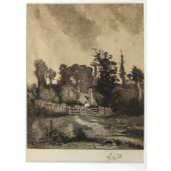 Ecole Bretonne (XIXè-Xxè) "Paysage à la 