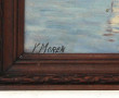 Y.MOREN (Xxème) "Voiliers au mouillage",
