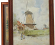 Ecole début Xxème "Gardienne d'oie", aqu