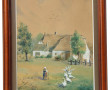 Ecole début Xxème "Gardienne d'oie", aqu