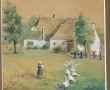 Ecole début Xxème "Gardienne d'oie", aqu
