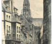 Lucien GAUTIER (1850-1925) "Rue animée p