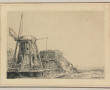 D'après REMBRANDT "Paysage au moulin", g