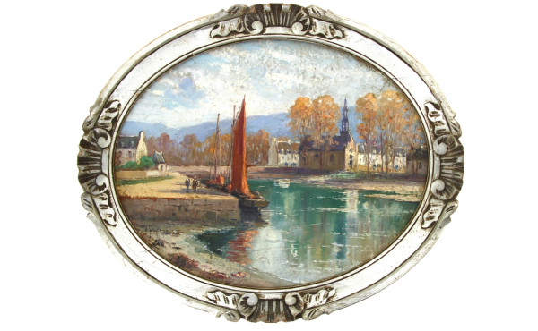 Emile GAUFFRIAUD (1877-1957) "Le port du