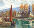 Emile GAUFFRIAUD (1877-1957) "Le port du