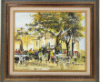 Maurice AUGIZEAU (1945) "Sous les platan