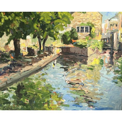 Gérald MORGAN (Xxème) "Le moulin de Rosm