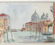 F.BECK (Xxème) "Vue de Venise", aquarell