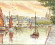 MISSLEN (Xxème) "Le port de Quimper fin 