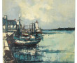 ALDO années 70 "Bateaux de pêche à quai"