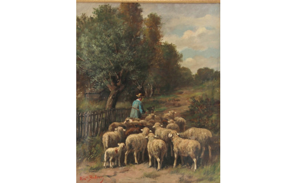 Ferdinand BONHEUR (1817-1887) "Gardien d
