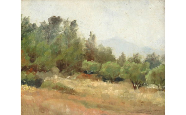 Ecole Fin XIXème, début Xxème "Paysage d