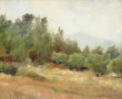 Ecole Fin XIXème, début Xxème "Paysage d