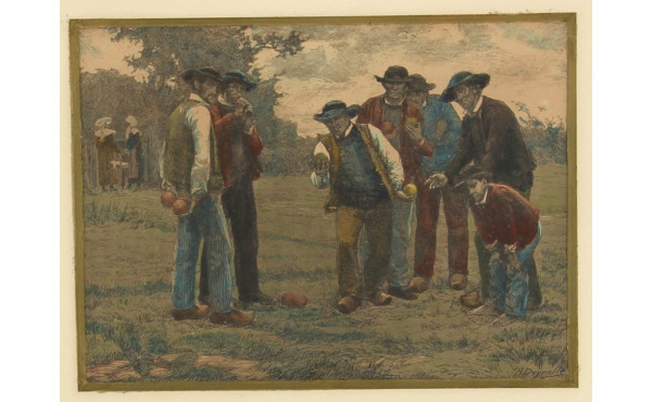 D'après DEYROLLE - "La partie de boules"