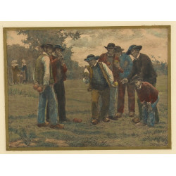 D'après DEYROLLE - "La partie de boules"