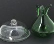4 bocaux en verre bouchons liège: on y 