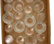 Lot de 24 bocaux à confiture en verre à 
