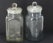 Lot de 5 bocaux anciens de sections carr