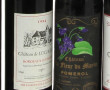 Lot de 4 bouteilles: - 1 B Ch René 1989