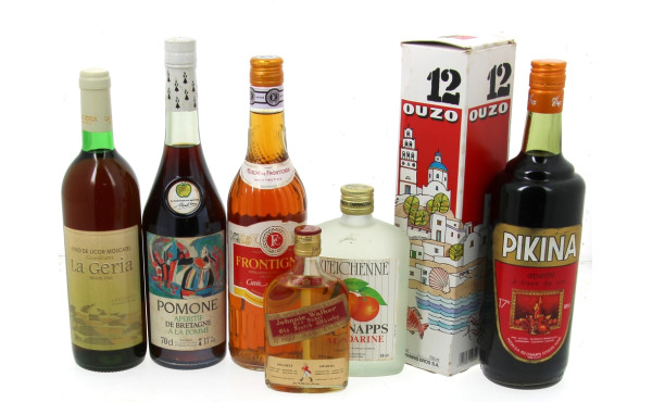 Fond de cave - Lot de 7 bouteilles d'apé