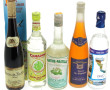 Lot de 5 bouteilles d'alcools: liqueur d