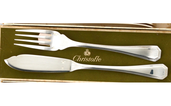 CHRISTOFLE Modèle América - 12 couverts 