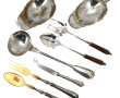 Lot de métal argenté comprenant 2 sauciè