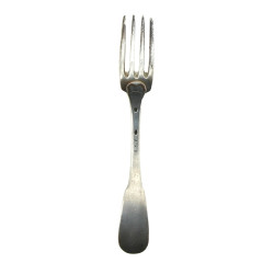 Fourchette en argent, poinçon minerve, p
