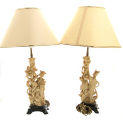 Paire de lampes dans le goût asiatique, 