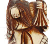 2 netsuké anciens polychrome dont sorciè